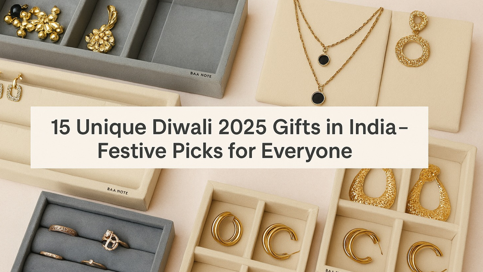 Luxury Diwali gifts in India – watch & jewellery organisers, velvet trays, ring & chain storage, stylish accessory organisers for men & women.